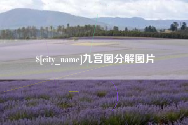 温岭九宫图分解图片