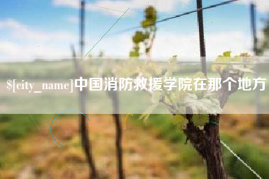 温岭中国消防救援学院在那个地方