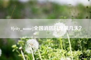 温岭全国消防日是第几天？