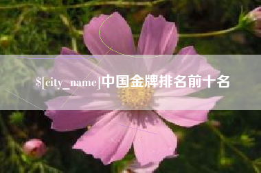 温岭中国金牌排名前十名