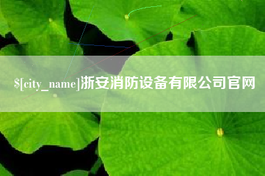 温岭浙安消防设备有限公司官网