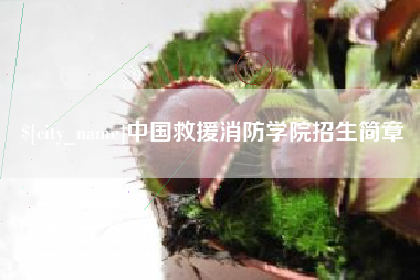温岭中国救援消防学院招生简章