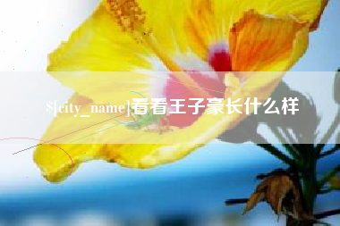 温岭看看王子豪长什么样