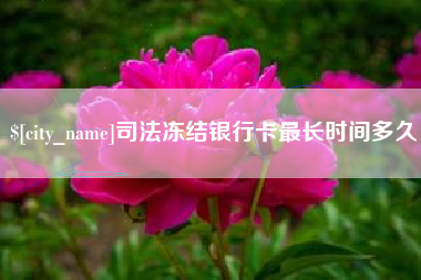 温岭司法冻结银行卡最长时间多久