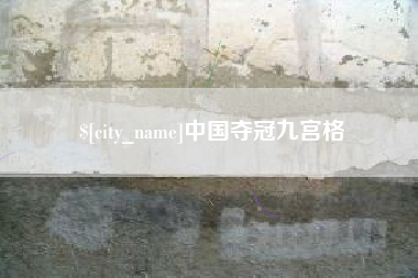 温岭中国夺冠九宫格