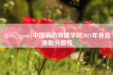 温岭中国消防救援学院2021年各省录取分数线
