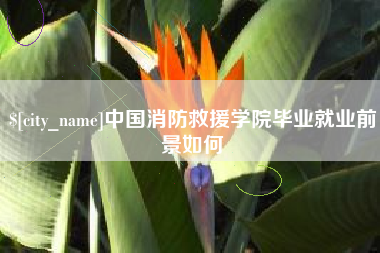 温岭中国消防救援学院毕业就业前景如何