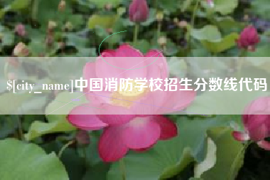 温岭中国消防学校招生分数线代码
