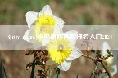 温岭中国消防官网报名入口2024
