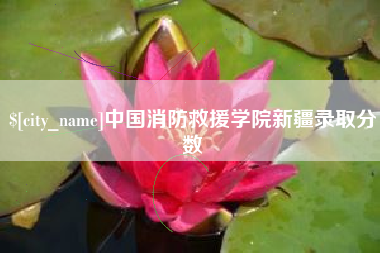 温岭中国消防救援学院新疆录取分数