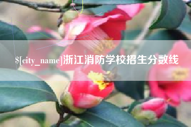 温岭浙江消防学校招生分数线
