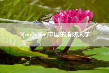温岭中国的消防大学