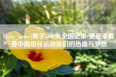 温岭男子5000米全国记录-更是承载着中国田径运动员们的热血与梦想