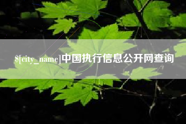 温岭中国执行信息公开网查询
