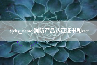 温岭消防产品认证证书和cccf