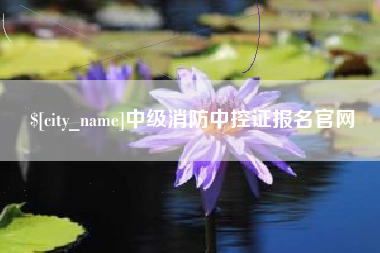 温岭中级消防中控证报名官网