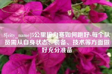 温岭5公里接力赛如何跑好-每个队员需从自身状态、装备、技术等方面做好充分准备
