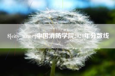 温岭中国消防学院2024年分数线