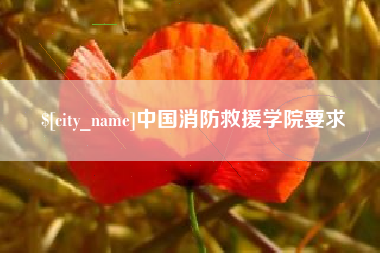温岭中国消防救援学院要求