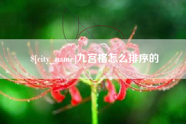 温岭九宫格怎么排序的