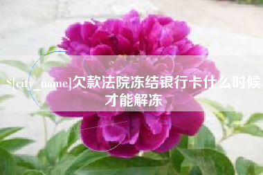 温岭欠款法院冻结银行卡什么时候才能解冻