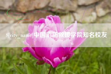 温岭中国消防救援学院知名校友