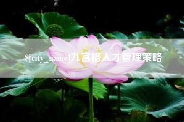 温岭九宫格人才管理策略