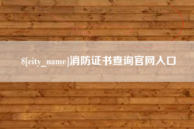 温岭消防证书查询官网入口