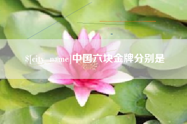 温岭中国六块金牌分别是